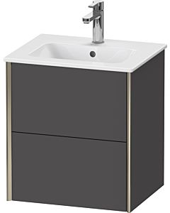 Duravit Meuble sous-vasque XViu XV43150B149 51x42x56cm, 2 tiroirs, suspendu, champagne mat, graphite mat