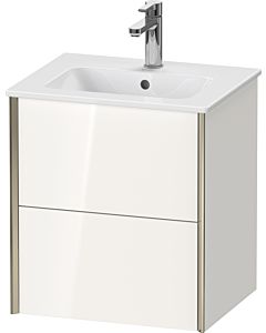Duravit Meuble sous-vasque XViu XV43150B185 51x42x56cm, 2 tiroirs, suspendu, champagne mat, blanc brillant