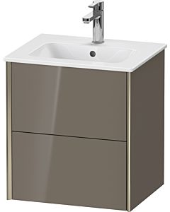 Duravit XViu vanity unit XV43150B189 51x42x56cm, 2 drawers, wall-hung, champagne matt, flannel gray high gloss