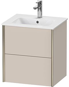 Duravit Meuble sous-vasque XViu XV43150B191 51x42x56cm, 2 tiroirs, suspendu, champagne mat, taupe mat