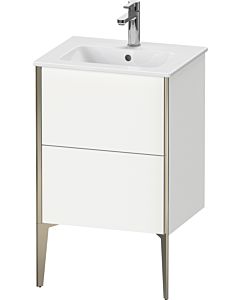 Duravit XViu meuble sous-vasque XV44590B118 51x42x59,4cm, 2 coulissants, debout, champagne mat, blanc mat