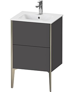 Duravit Meuble sous-vasque XViu XV44590B149 51x42x59,4cm, 2 coulissants, debout, champagne mat, graphite mat