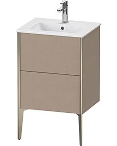 Duravit Meuble sous-vasque XViu XV44590B175 51x42x59,4cm, 2 coulissants, debout, champagne mat, lin