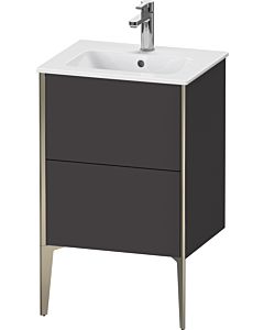 Duravit Meuble sous-vasque XViu XV44590B180 51x42x59,4cm, 2 coulissants, debout, champagne mat, graphite super mat