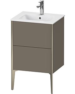 Duravit XViu vanity unit XV44590B190 51x42x59.4cm, 2 pull-outs, standing, champagne matt, flannel gray silk matt