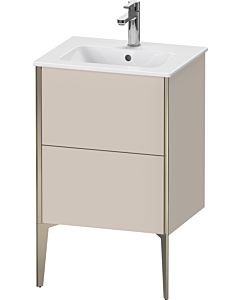 Duravit XViu vanity unit XV44590B191 51x42x59.4cm, 2 pull-outs, standing, matt champagne, matt taupe