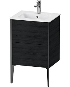 Duravit XViu vanity unit XV44590B216 51x42x59.4cm, 2 pull-outs, standing, matt black, black oak