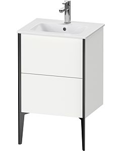 Duravit XViu Waschtisch-Unterschrank XV44590B218 51x42x59,4cm, 2 Auszüge, stehend, schwarz matt, weiß matt