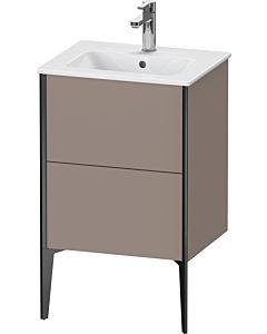 Duravit Meuble sous-vasque XViu XV44590B243 51x42x59,4cm, 2 coulissants, debout, noir mat, basalte mat