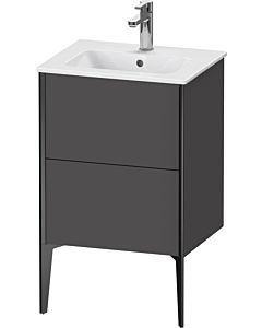 Duravit XViu vanity unit XV44590B249 51x42x59.4cm, 2 pull-outs, standing, matt black, matt graphite