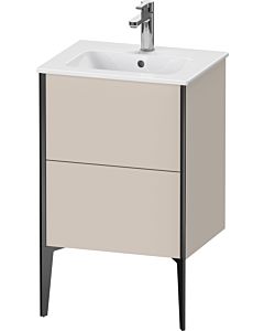 Duravit Meuble sous-vasque XViu XV44590B291 51x42x59,4cm, 2 coulissants, debout, noir mat, taupe mat
