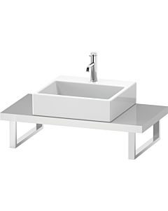 Duravit DuraStyle Konsole DS100C02222 für Aufsatzbecken, 1 Ausschnitt, Stärke 4.5 cm, weiß hochglanz