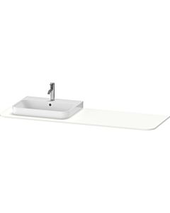 Duravit Happy D.2 lavabo console HP031HL3636 160 x 55 cm, avec 2000 découpe, à gauche, blanc