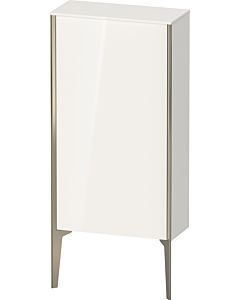 Duravit high cabinet XV1306LB235 50x24x89cm, matt black, door on the left, terra oak