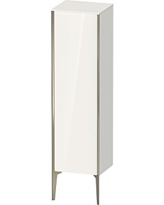 Duravit haut moyen XViu XV1325LB122 40x36x133cm, champagne mat, porte à gauche, blanc brillant