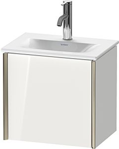 Duravit XViu Waschtisch-Unterschrank XV4030LB135 43x31x39,7cm, 1 Tür, champagner matt, Tür links, Eiche terra