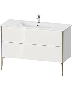 Duravit Meuble sous-vasque XViu XV44840B280 121 x 59,4 x 48 cm, graphite super mat, 2 coulissants, debout, noir mat