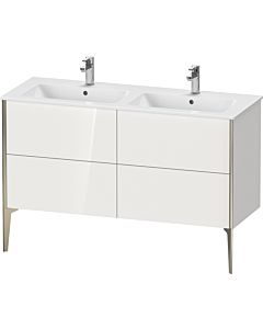 Duravit XViu Waschtisch-Unterschrank XV44850B280 128x48x59,4cm, 4 Auszüge, stehend, schwarz matt, graphit supermatt