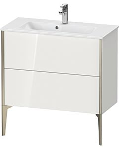 Duravit XViu vanity unit XV44890B280 81 x 59.4 x 39 cm, graphite super matt, 2 pull-outs, standing, black matt