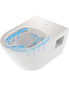 Duravit D-Neo wall washdown WC set 45780900A1 avec siège WC et système de fixation Durafix, sans rebord, blanc