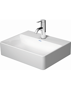 Duravit DuraSquare Handwaschbecken 07324500701 weiß wondergliss, 45x35cm, ohne Hahnloch