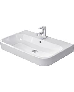 Duravit Happy D.2 Möbel Waschtisch 23188000271 80 x 50,5 cm, weiss, wondergliss, 1 Hahnloch