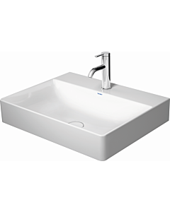 Duravit DuraSquare Waschtisch 2353600073 weiß, 60x47cm, 3 Hahnlöcher, geschliffen