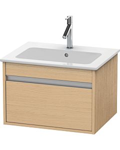 Duravit Ketho Waschtisch-Unterschrank KT641803030 60 x 47,5 cm, Eiche natur, 1 Auszug, wandhängend