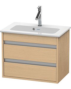 Ketho Duravit vasque KT645203030 60 x 38,5 cm, chêne naturel, 2 tiroirs, suspendu
