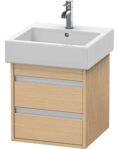 Ketho Duravit vasque KT663503030 45 x 44 cm, chêne naturel, 2 tiroirs, suspendu