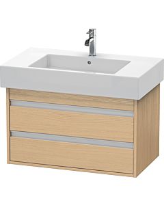 Ketho Duravit vasque KT664003030 80 x 45,5 cm, chêne naturel, 2 tiroirs, suspendu
