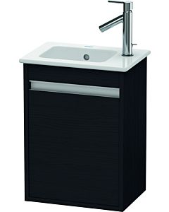 Ketho Duravit vasque KT6417L1616 40x28,5x55cm, suspendu, porte à gauche, chêne noir