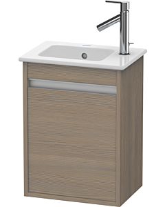 Duravit Ketho Waschtisch-Unterschrank KT6417L3535 40x28,5x55cm, wandhängend, Tür links, Eiche terra