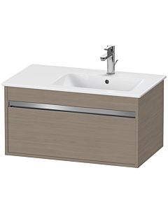 Duravit Ketho Waschtisch-Unterschrank KT641903535 80 x 47,5 cm, Eiche terra, 1 Auszug, wandhängend