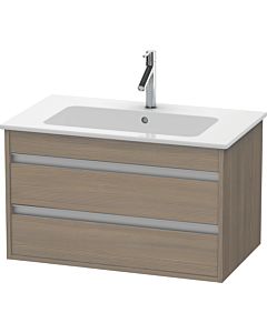 Duravit Ketho Waschtisch-Unterschrank KT642903535 80 x 47,5 cm, Eiche terra, 2 Schubkästen, wandhängend