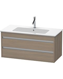 Duravit Ketho Waschtisch-Unterschrank KT643003535 100 x 47,5 cm, Eiche terra, 2 Schubkästen, wandhängend