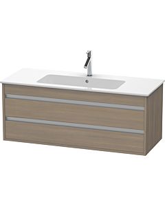 Ketho Duravit vasque KT643103535 120 x 47,5 cm, chêne terra, 2 tiroirs, suspendu