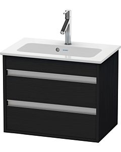 Duravit Ketho vanity unit KT645201616 60 x 38.5 cm, black oak, 2 drawers, wall-hung