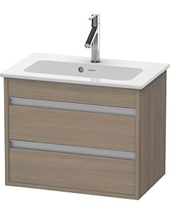 Duravit Ketho Waschtisch-Unterschrank KT645203535 60 x 38,5 cm, Eiche terra, 2 Schubkästen, wandhängend