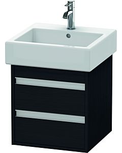Duravit Ketho vanity unit KT663501616 45 x 44 cm, black oak, 2 drawers, wall-hung
