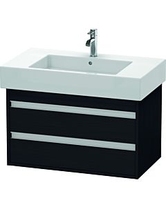 Duravit Ketho Waschtisch-Unterschrank KT664001616 80 x 45,5 cm, Eiche schwarz, 2 Schubkästen, wandhängend
