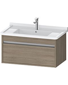 Duravit Ketho vanity unit KT666403535 80 x 45.5 cm, terra oak, 2000 pull-out, wall-hung