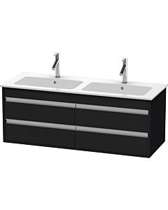 Duravit Ketho vanity unit KT643301616 127x47.5x48cm, 4 drawers, wall-hung, black oak