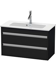 Ketho Duravit vasque KT645301616 80 x 38,5 cm, chêne noir, 2 tiroirs, suspendu
