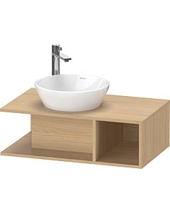 Duravit D-Neo vanity unit DE491803030 80 x 48 cm, natural oak, wall-mounted, 2000 compartment, 2000 console plate