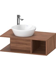 Duravit D-Neo Waschtisch-Unterschrank DE491807979 80 x 48 cm, Nussbaum Natur, wandhängend, 1 Fach, 1 Konsolenplatte