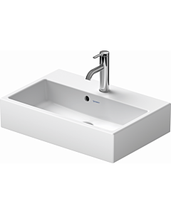 Duravit Vero Air furniture washbasin 23686000791 60x40cm, without tap hole, with tap platform, ground, without overflow, white WonderGliss