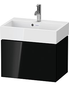 Duravit L-Cube vanity unit LC611904040 58.4x39.1x39.4cm, 2000 pull-out, wall-mounted, black high gloss