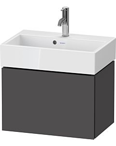 Duravit L-Cube vanity unit LC611904949 58.4x39.1x39.4cm, 2000 pull-out, wall-mounted, matt graphite