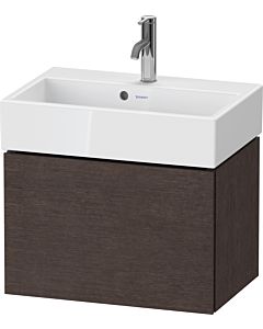 Duravit L-Cube meuble sous-lavabo LC611907272 58,4x39,1x39,4cm, 2000 coulissant, fixé au mur, chêne foncé brossé